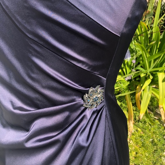 NEXT Size 14 Beautiful Navy Sweatheart Party Dress - Picture 3 of 7